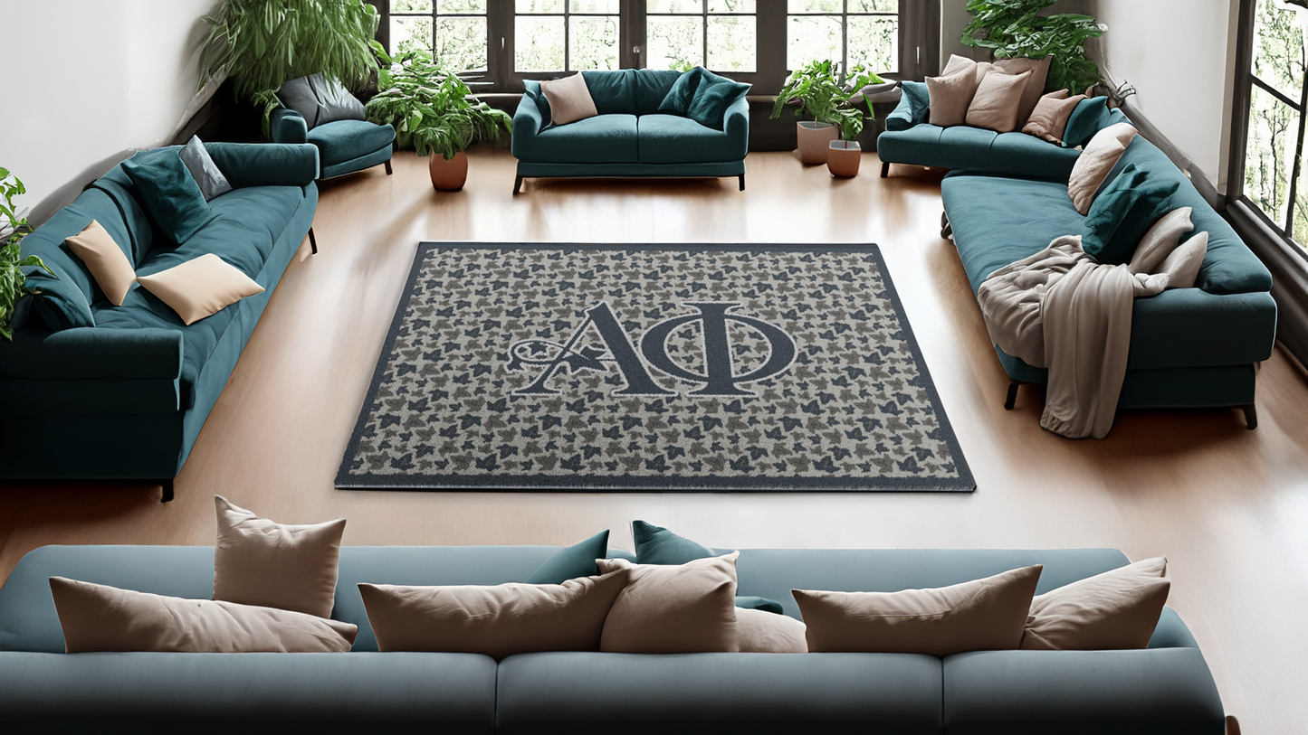 Alpha Phi "Midnight Ivy" Rug (5'4" x  7'8")