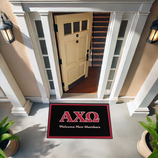 Alpha Chi Omega "New Members" Mat (4' x 6')