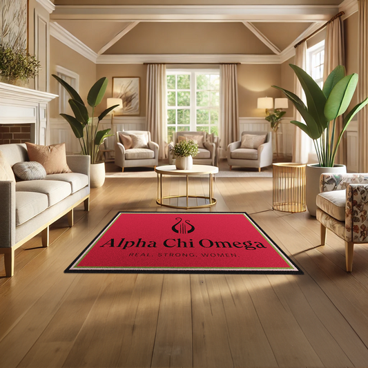 Alpha Chi Omega "Spirit" Rug (3'10" x 5'4")