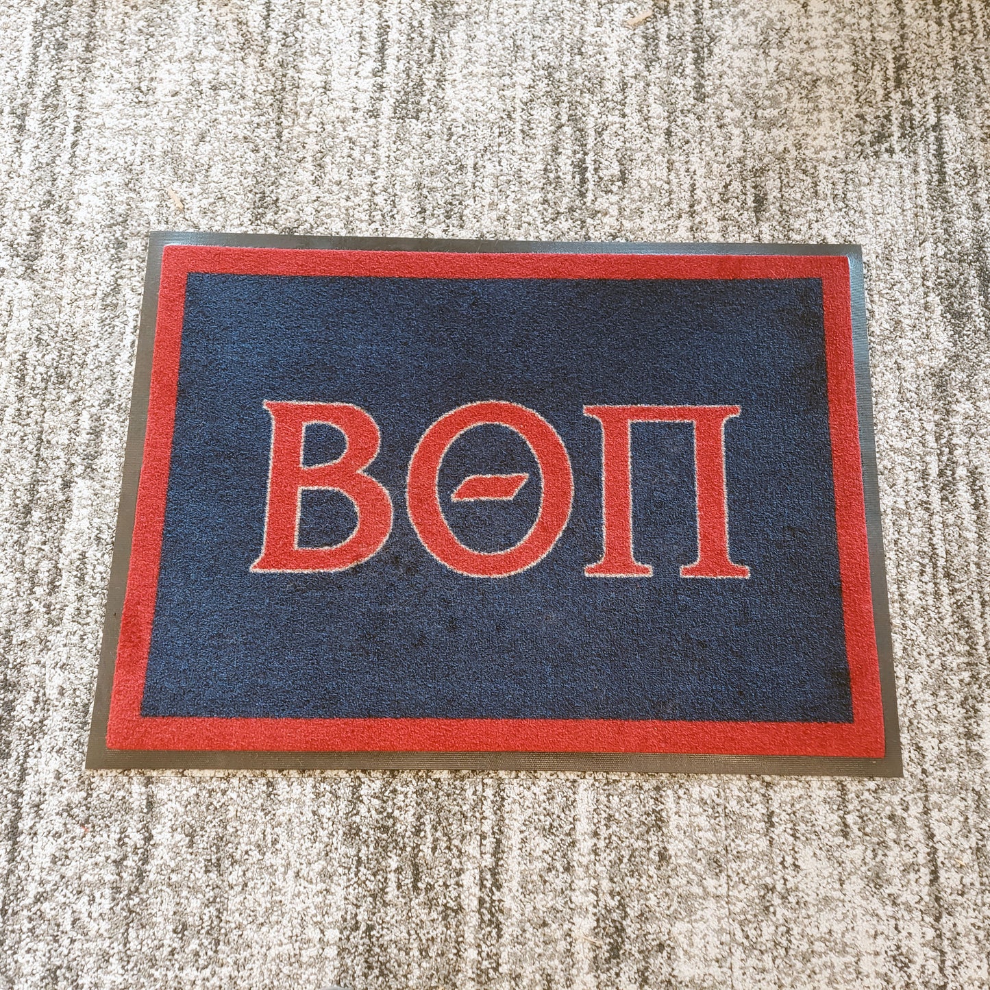 Beta Theta Pi "Letters" Mat (2' x 3') - Greek-Rugs.com