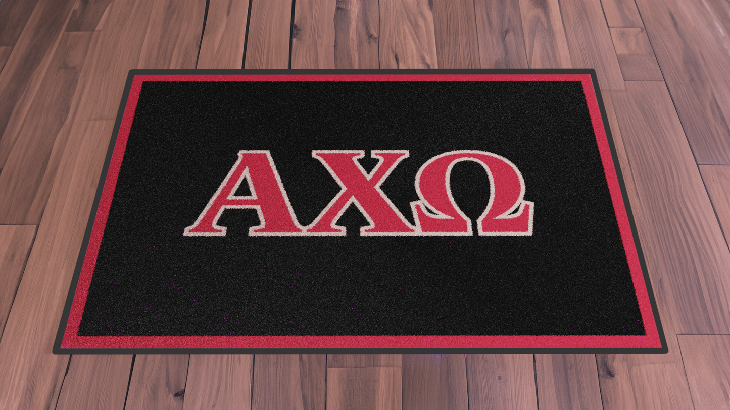 Alpha Chi Omega "Letters" Mat (2' x 3')