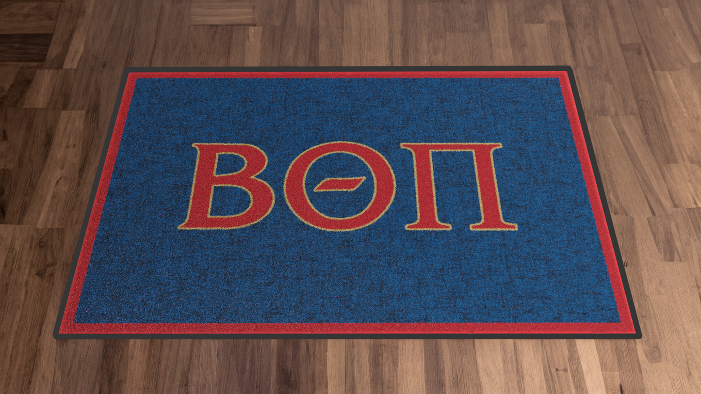 Beta Theta Pi "Letters" Mat (2' x 3') - Greek-Rugs.com