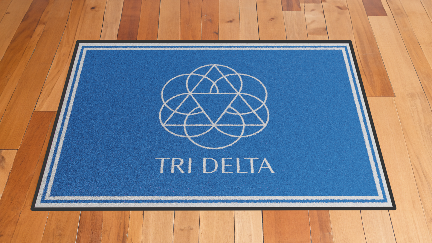 Delta Delta Delta "Spirit" Mat (2' x 3')