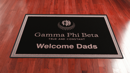 Gamma Phi Beta "Dads" Mat (4' x 6') - Greek-Rugs.com