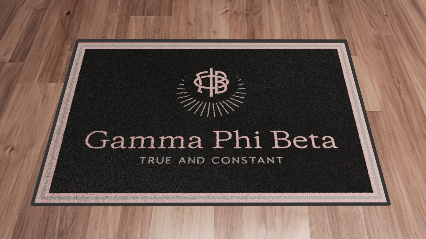 Gamma Phi Beta "Spirit" Mat (2' x 3')