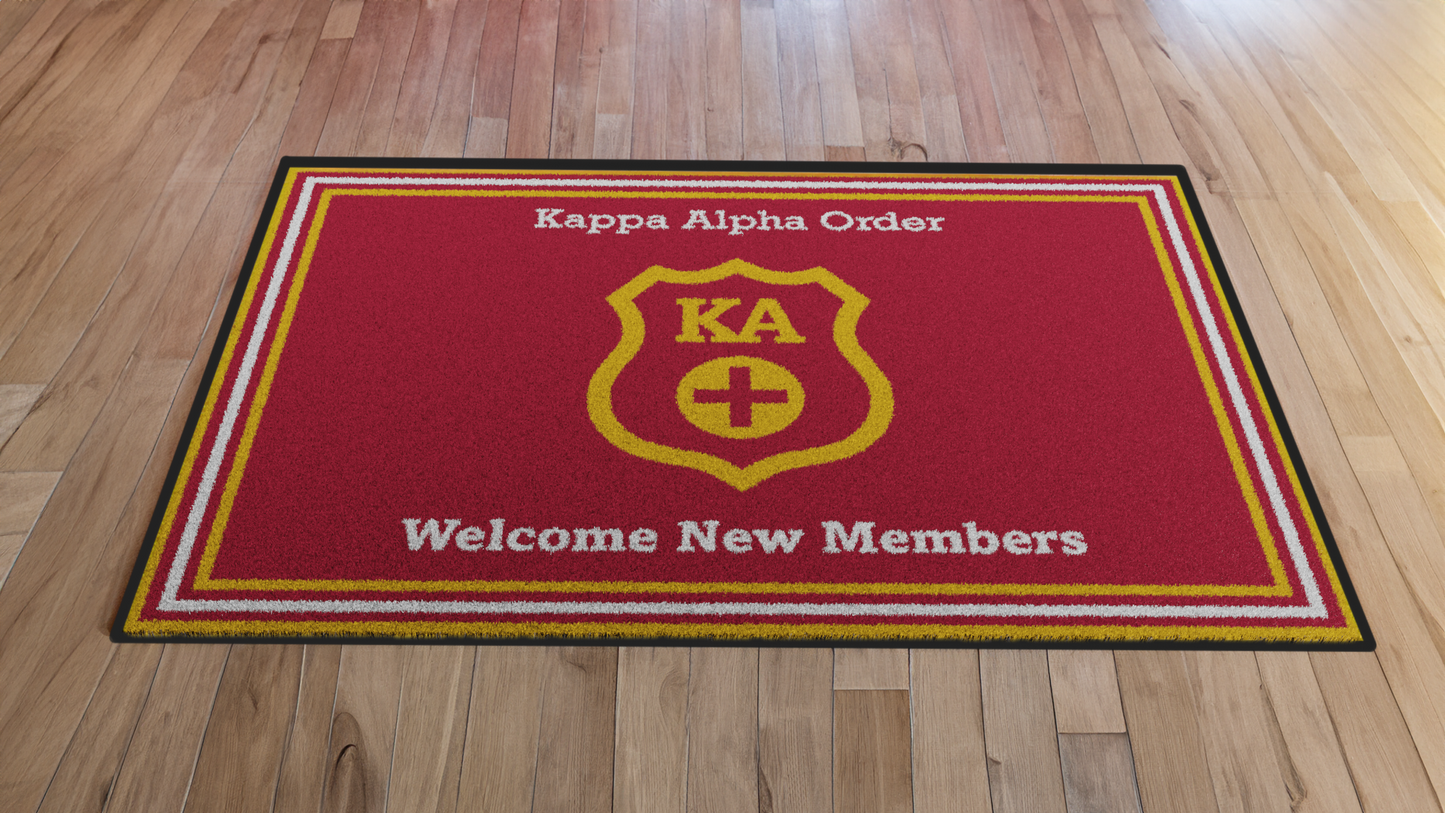 Kappa Alpha Order "New Members" Mat (4' x 6')