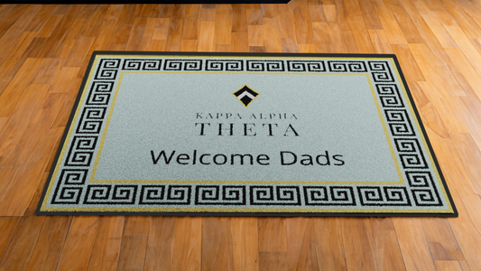 Kappa Alpha Theta "Dads" Mat (4' x 6') - Greek-Rugs.com