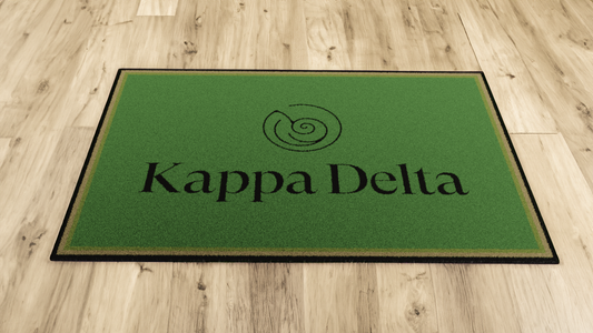 Kappa Delta "Spirit" Mat (2' x 3') - Greek-Rugs.com