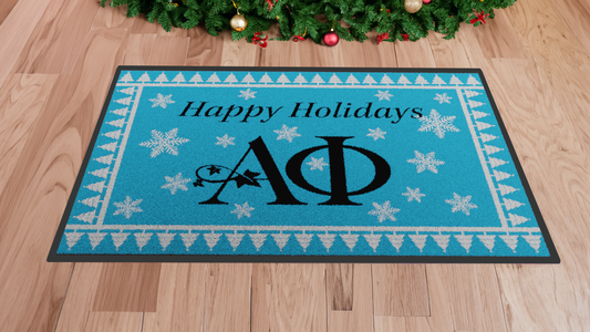 Alpha Phi "Let It Snow" Mat (4' x 6')