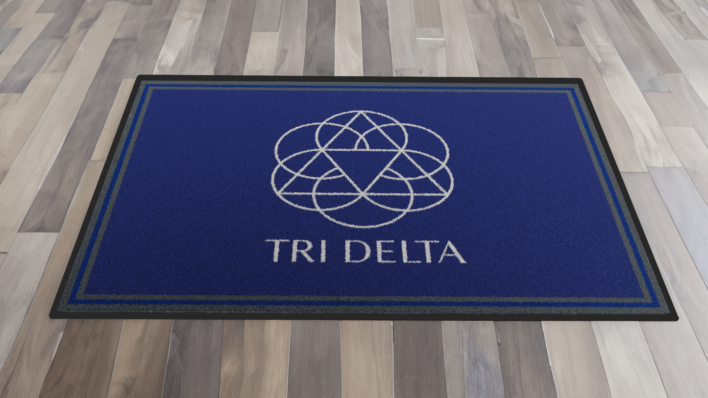 Delta Delta Delta "Spirit" Mat (4' x 6')