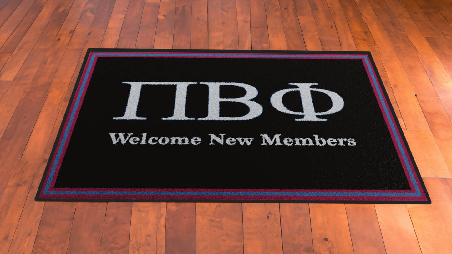 Pi Beta Phi "New Members" Mat (4' x 6')