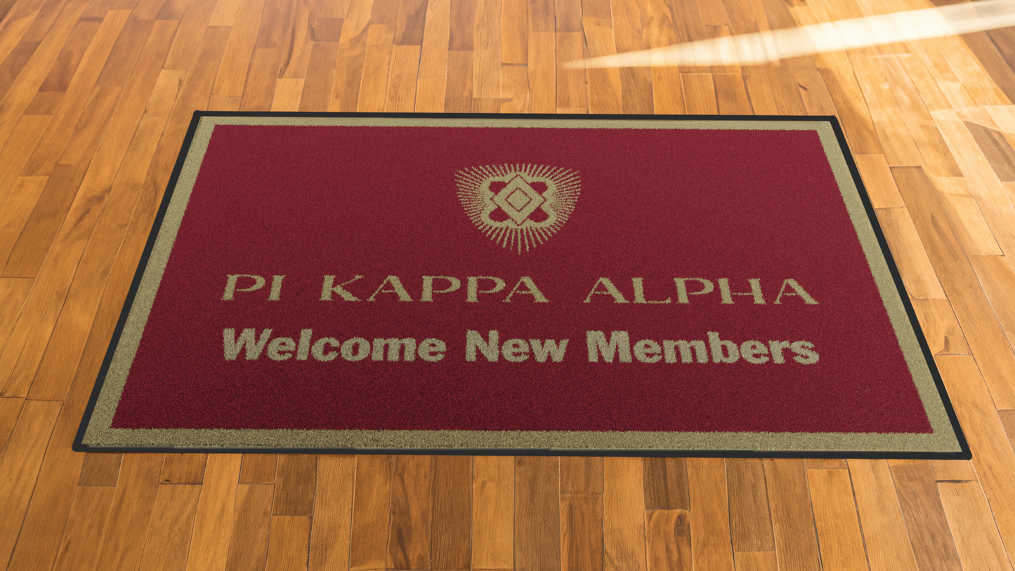 Pi Kappa Alpha "New Members" Mat (4' x 6')