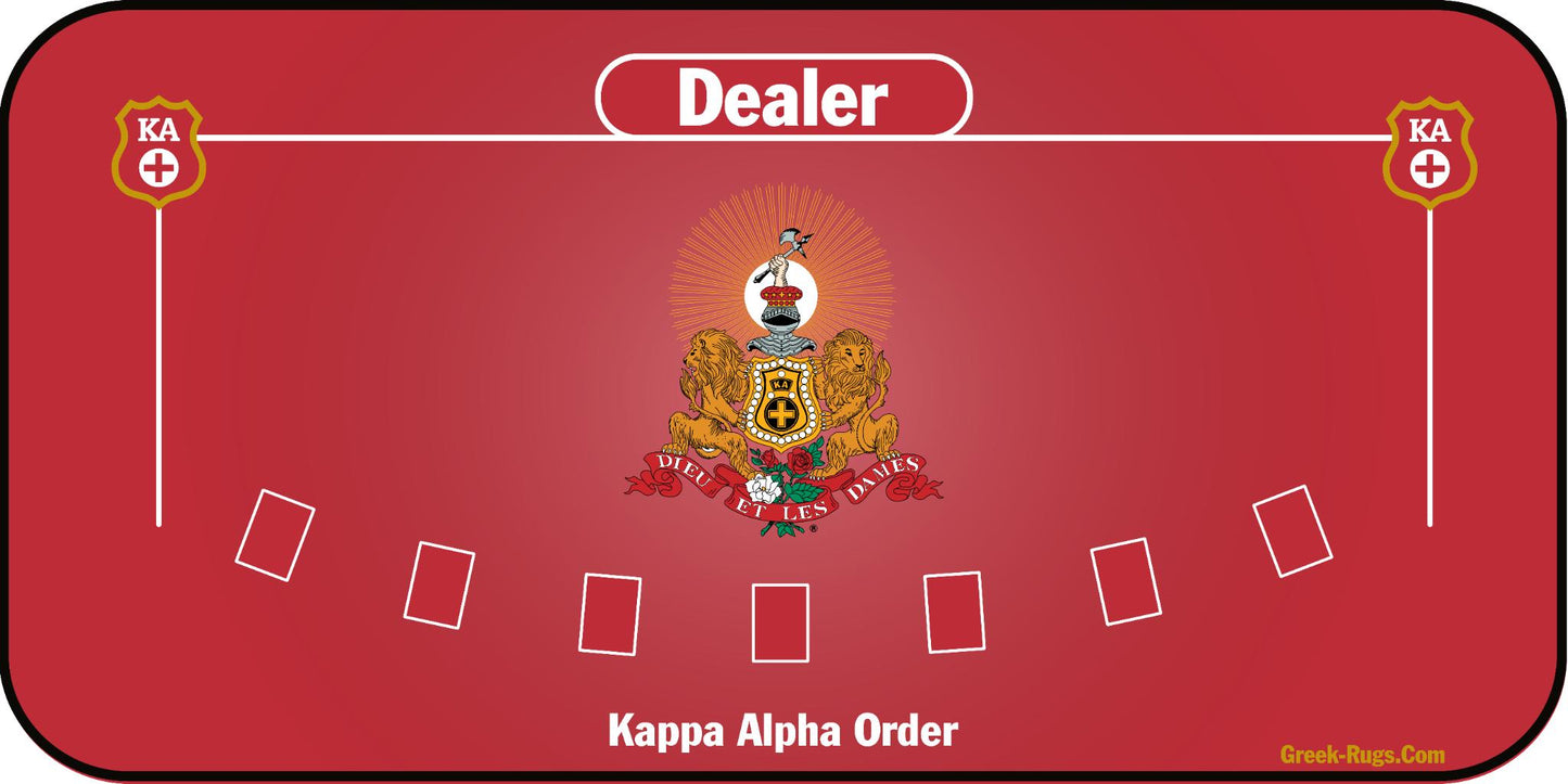 Kappa Alpha Order Blackjack Mat