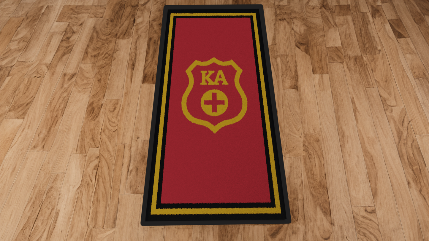 Kappa Alpha Order "Badge" Hallway Mat (3'6"x6'8")