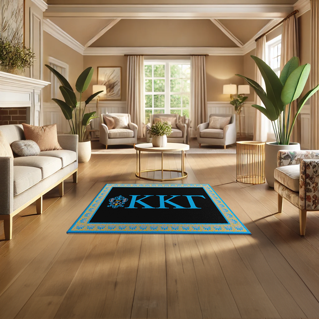 Kappa Kappa Gamma "Spirit" Rug (3'10" x 5'4")