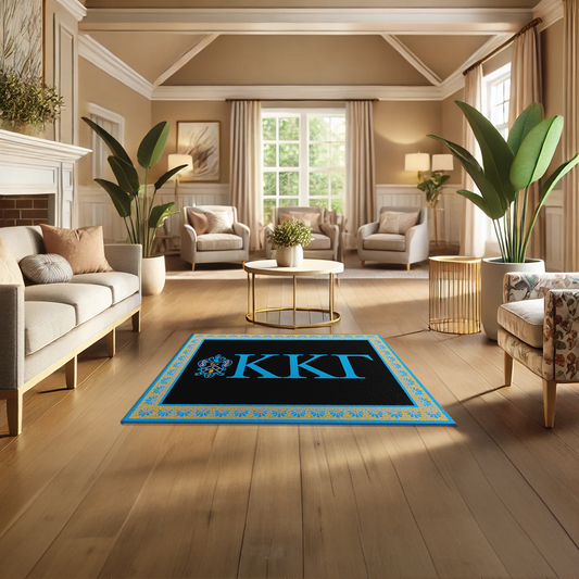 Kappa Kappa Gamma "Spirit" Rug (3'10" x 5'4") - Greek-Rugs.com