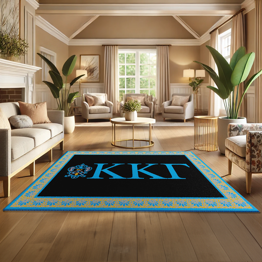 Kappa Kappa Gamma "Spirit" Rug (7'8" x 10'9") - Greek-Rugs.com