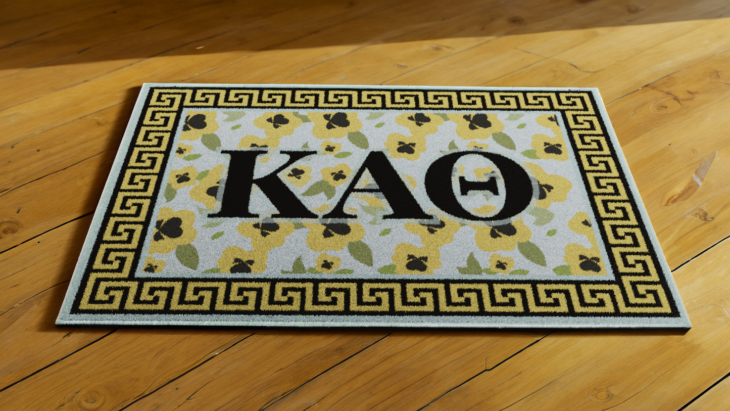 Kappa Alpha Theta "Letters" Rug (3'10" x 5'4")