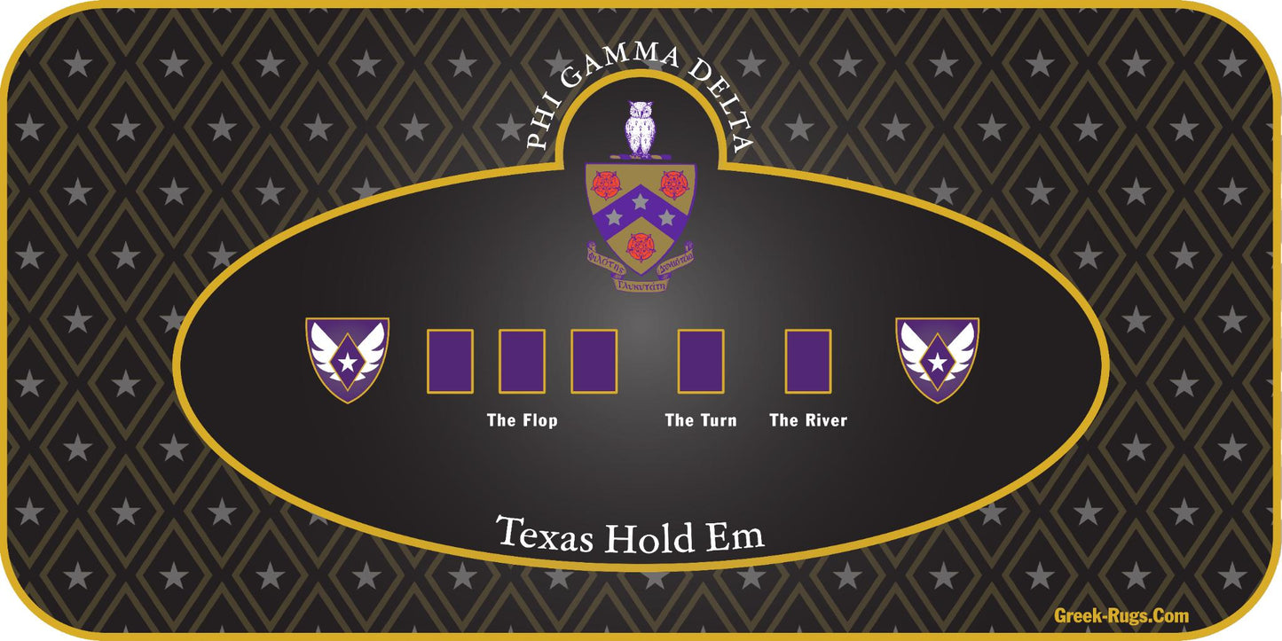 Phi Gamma Delta Texas Holdem Mat