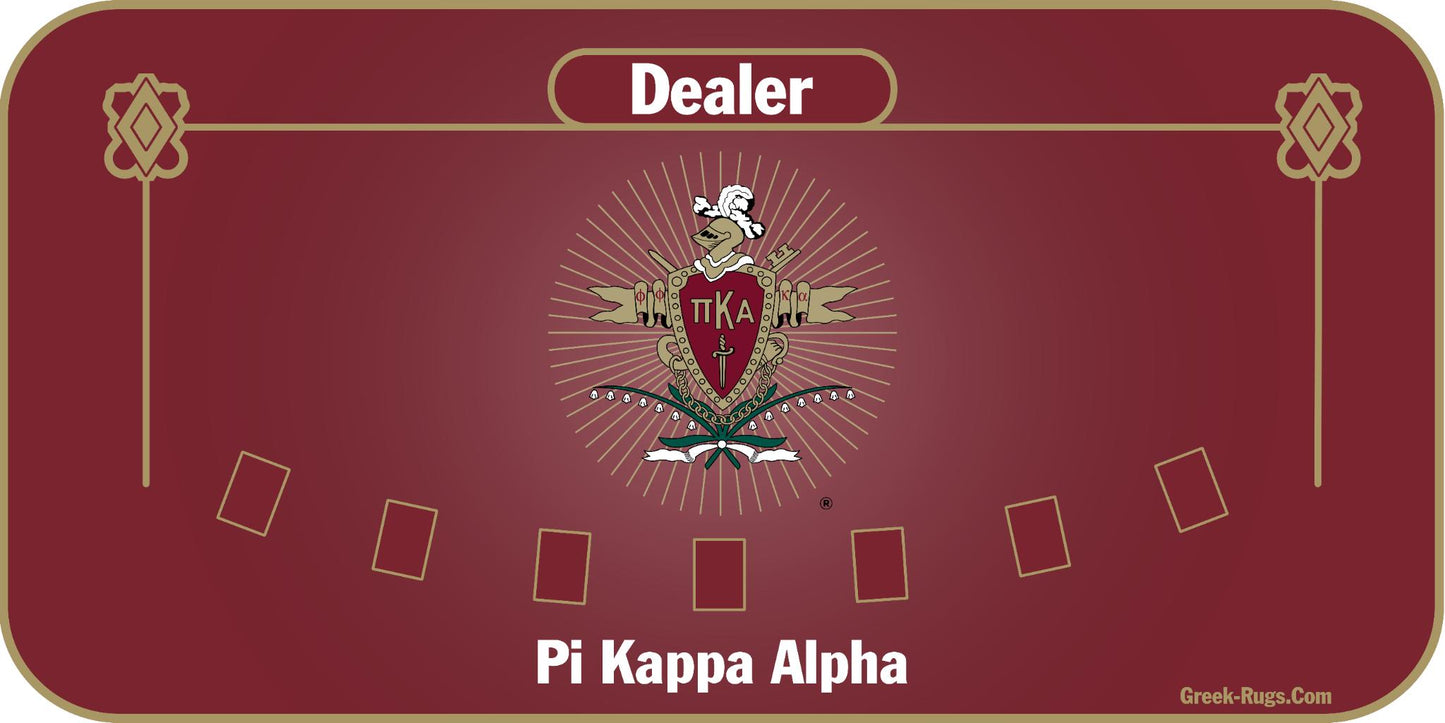 Pi Kappa Alpha Blackjack Mat