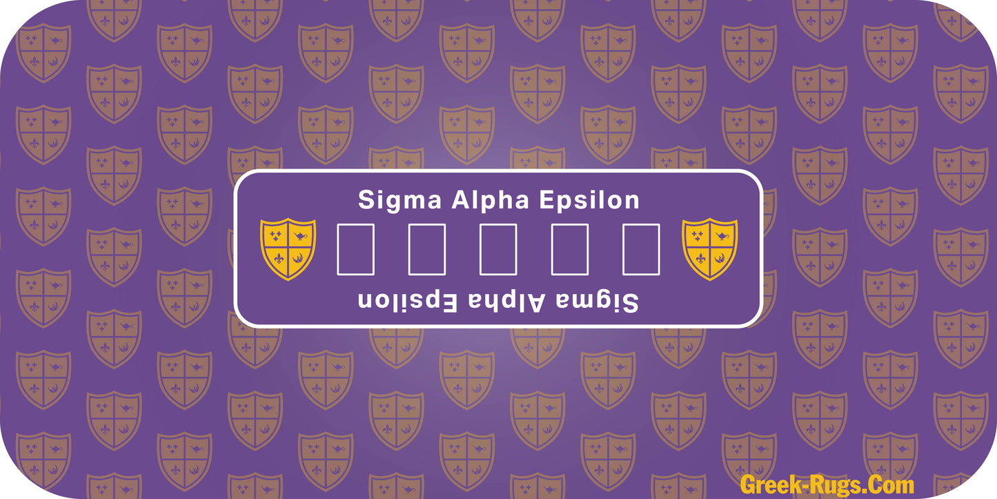 Sigma Alpha Epsilon Poker Mat