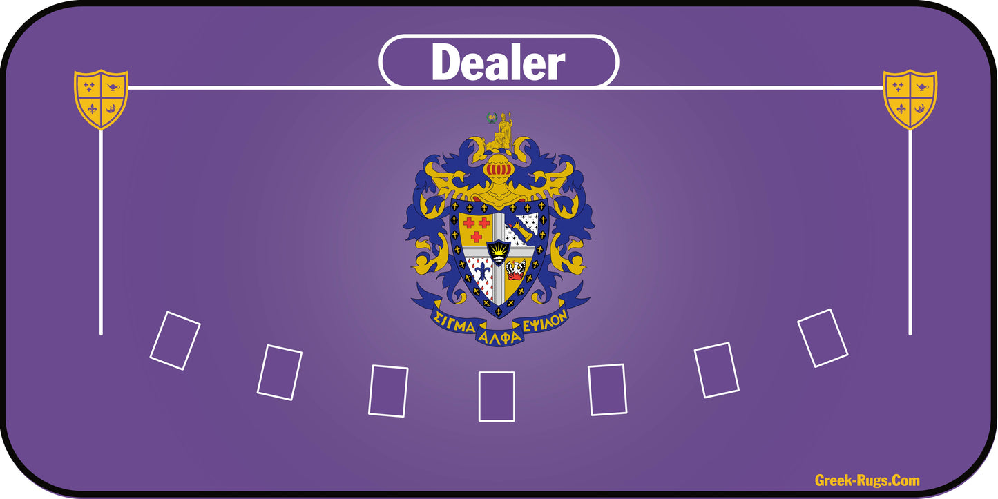 Sigma Alpha Epsilon Blackjack Mat