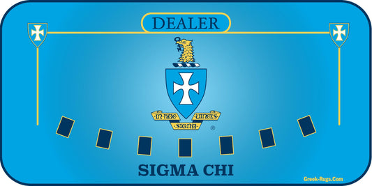 Sigma Chi Blackjack Mat